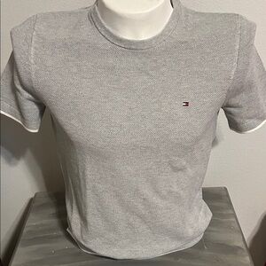 Tommy Hilfiger Light Gray Short Sleeve Tee,M.